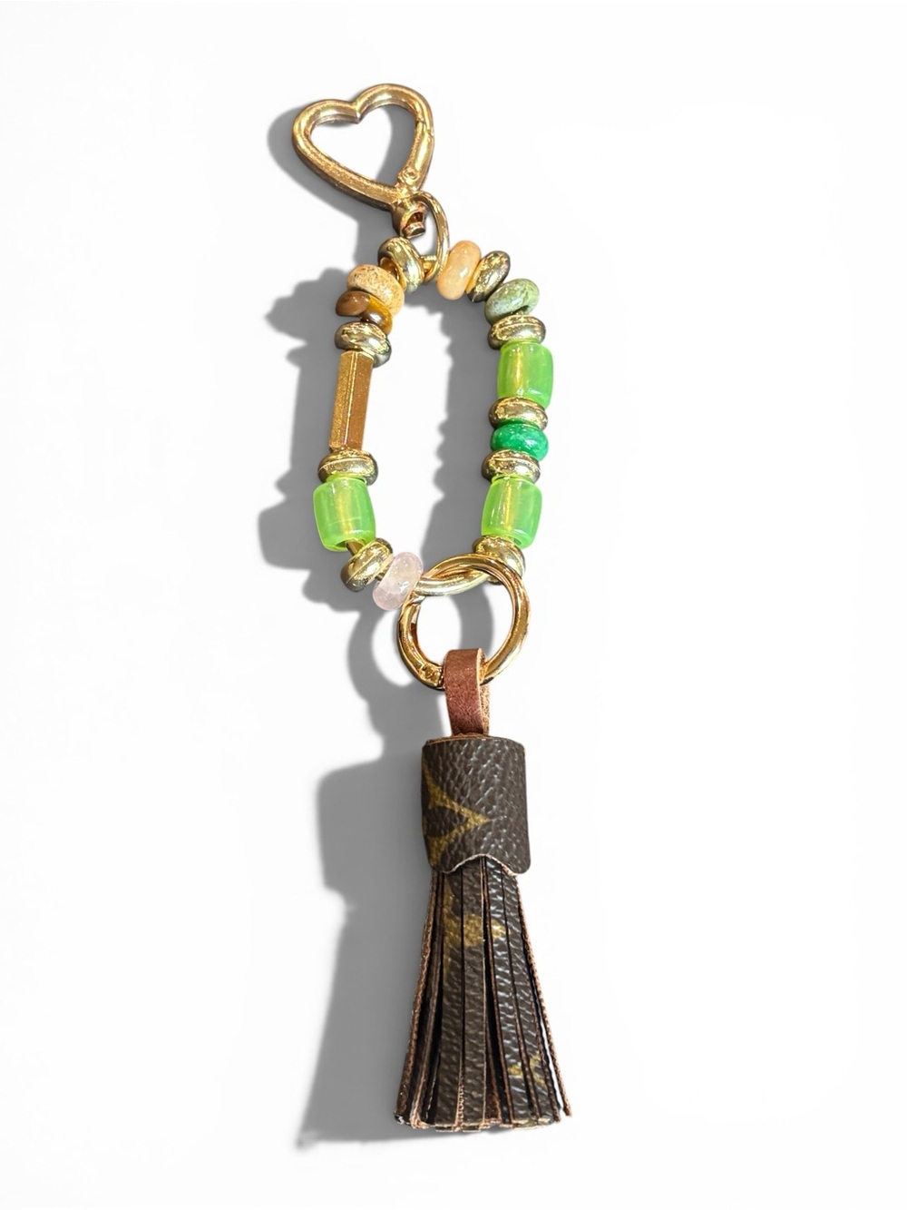 Upcycled Louis Vuitton Monogram Canvas Tassel with unbranded bag charm